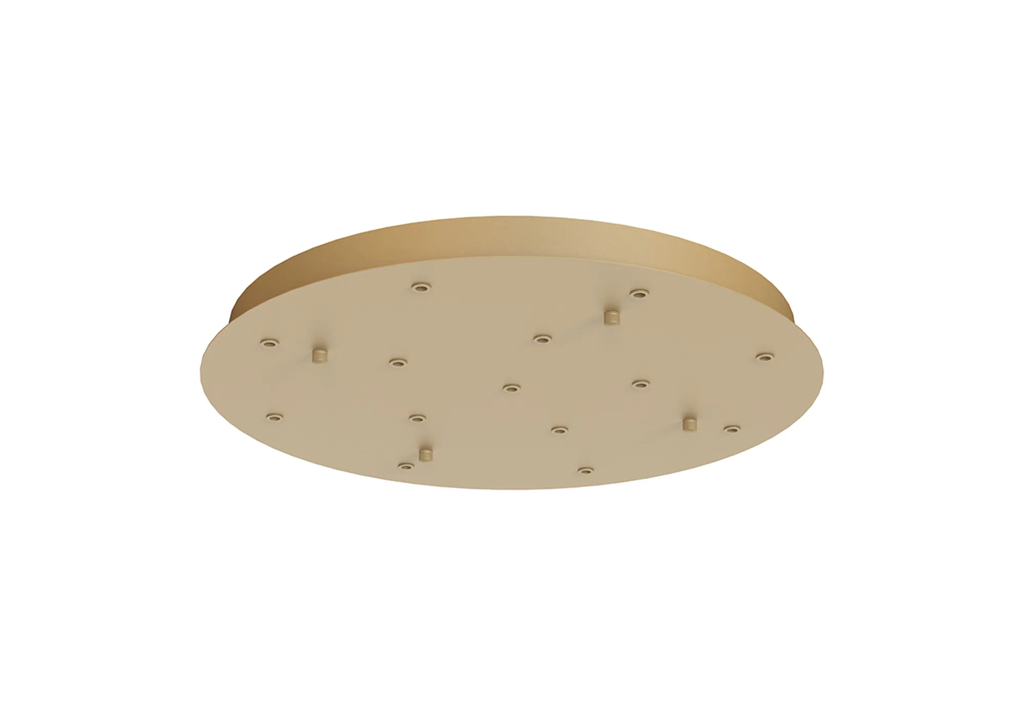 M9372  Modular 60cm Round 14 DC Plug Canopy/Ceiling Rose Kit (FRAME ONLY) (Excluding Driver), Gold